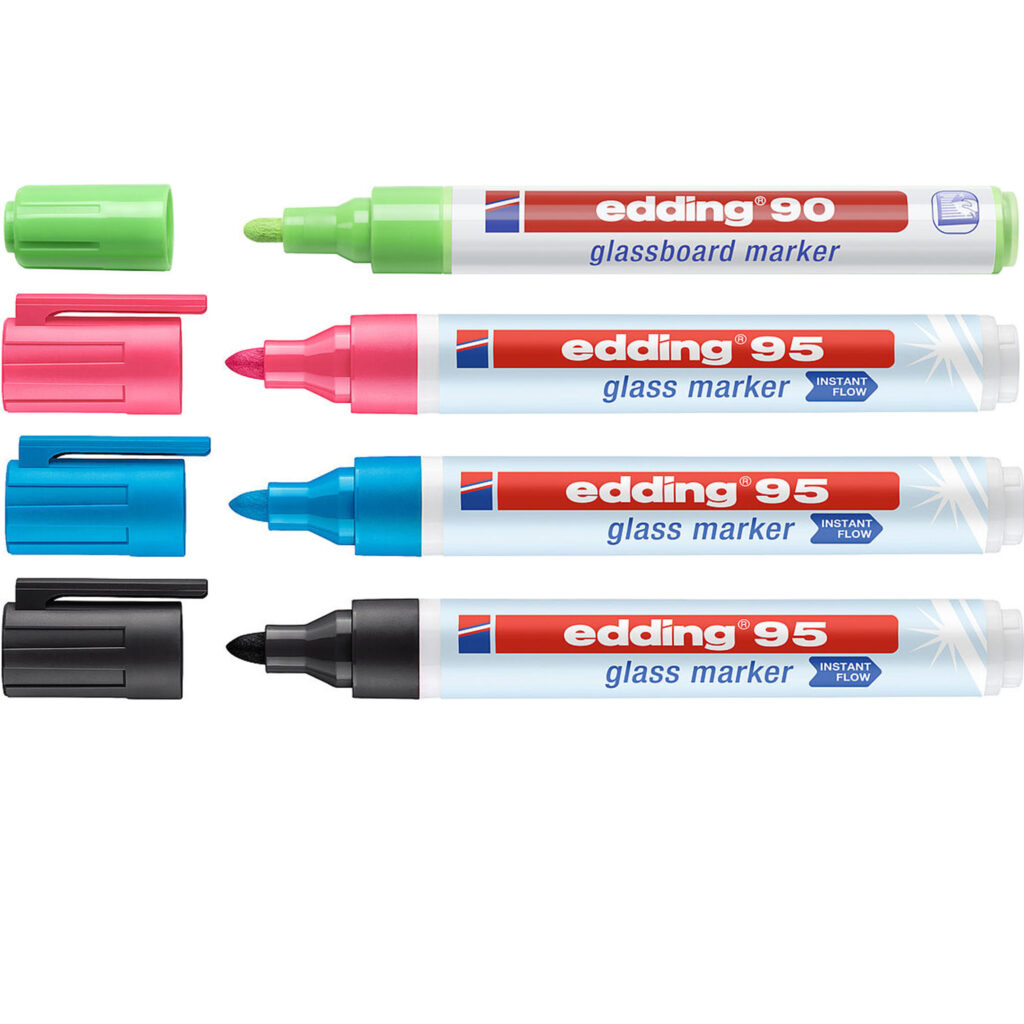 Whiteboard- Flipchart- und Glasboardmarker mit Rundspitze